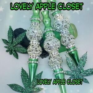 Bling Blunt Holder - Green Sparkle